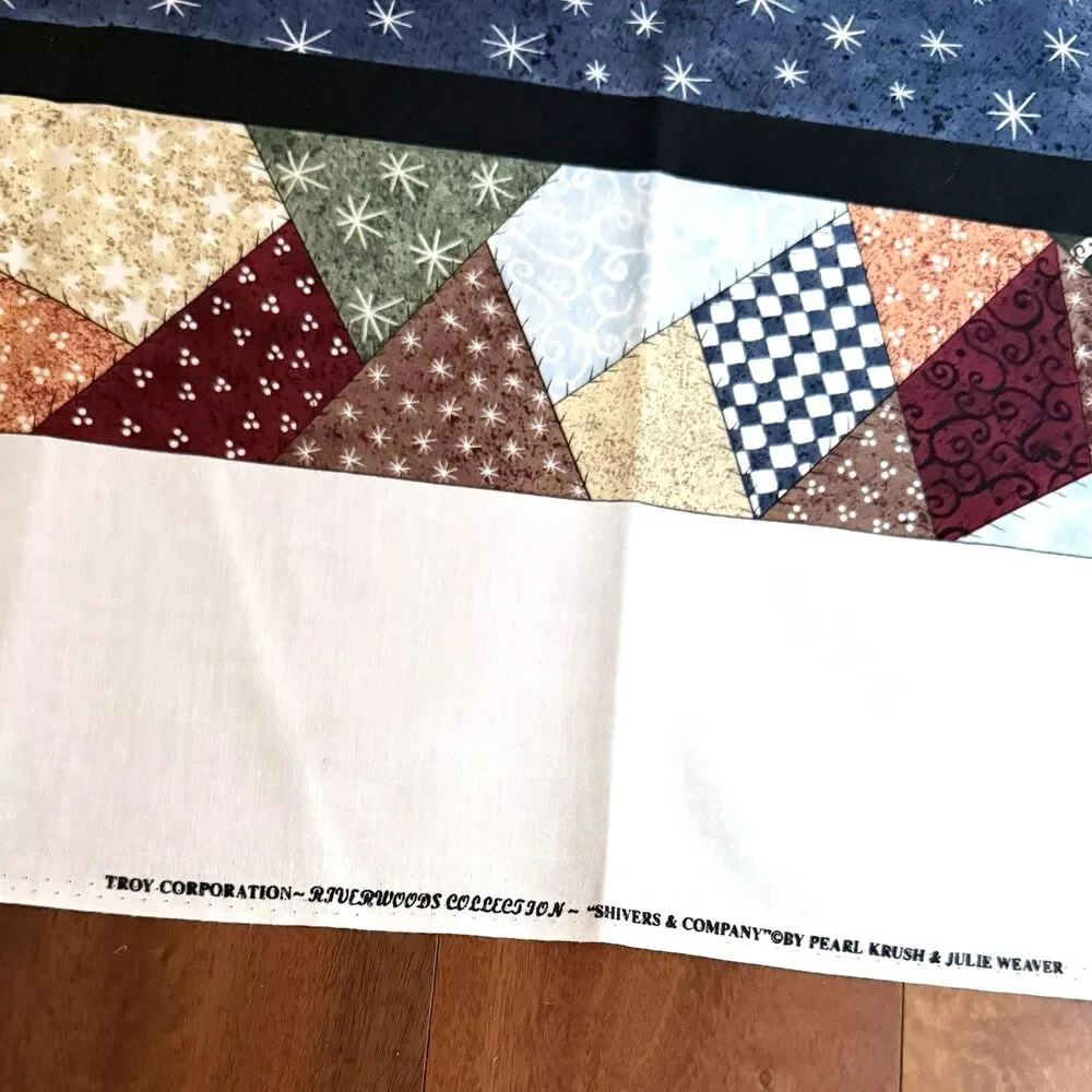 Snowmen Quilt Panel Shivers & Company Christmas Troy Corp Riverwoods Collection